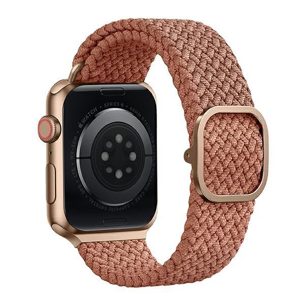 Uniq Aspen Apple Watch Strap 44/42/45 Mmseries 1/2/3/4/5/6/7/8/9/Se/Se2 Braided Pink/Grapefruit Pink