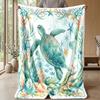 Ocean Life Adventure 45 Theme blanket Lightweight Warm Flannel Blanket Decorative Throw Blanket for Home Decoration