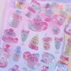 Cartoon Animal Relief Sticker Creative 3D Crystal Stickers For Journal Scrapbook Notebook Laptop Diy Phonecase Decal Pary Decor