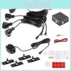 Intelligent Assistance 4 Parking System Sensor Probe Car Auto Reverse Radar 65db Buzzer Alert Kit