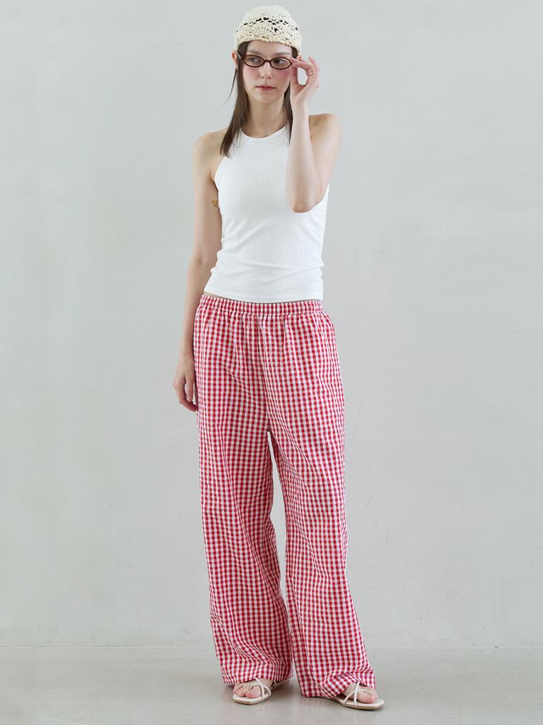 Tieseueichi In & Out Check Pants 4 Colors