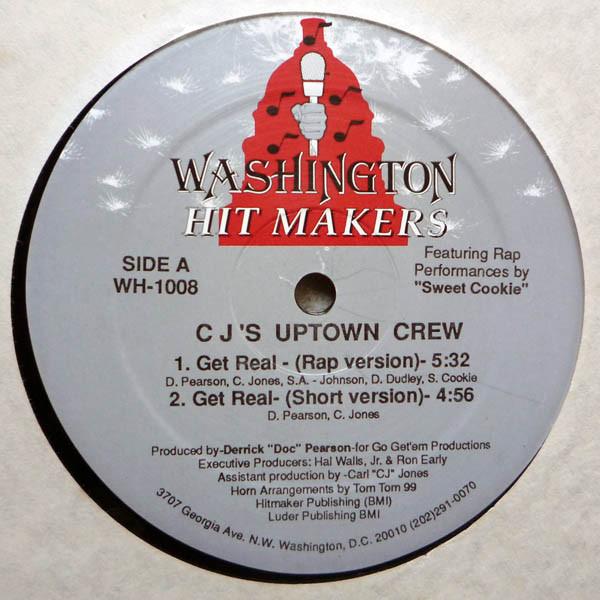 

12inch Record C.J.S UPTOWN CREW Get Real WH1008 Washington Hit US Rap HipHopRB Used