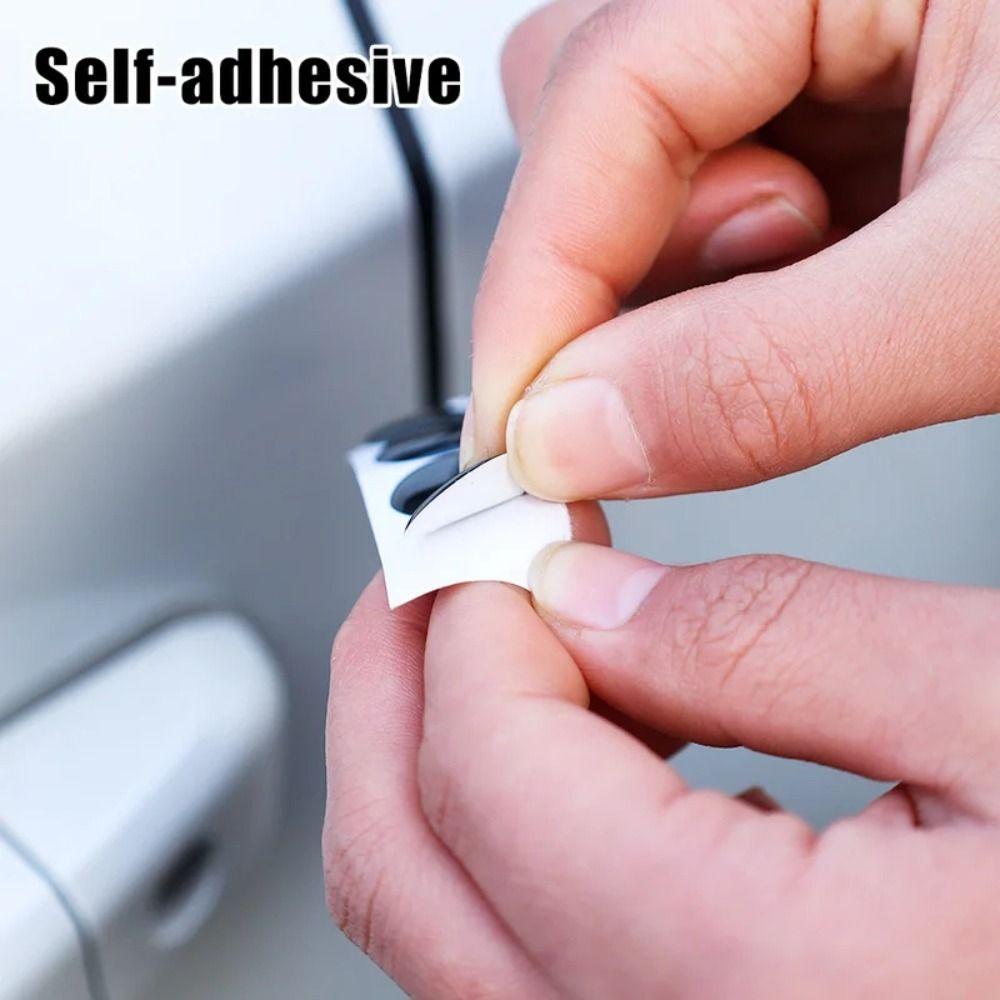 4pcs Self-adhesive Car Door Keyhole Cover Sticker Car Door Lock Keyhole Protector  Auto Accessories