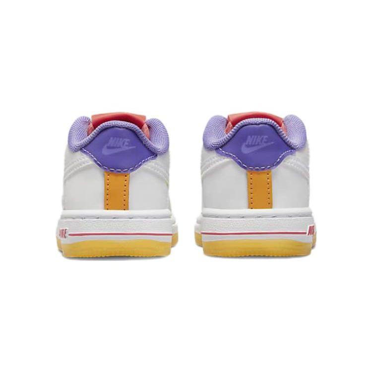 Nike Force 1 LV8 TD Fruit Colors Baby Sneakers Multi-Color White Space-Purple FD1037-100