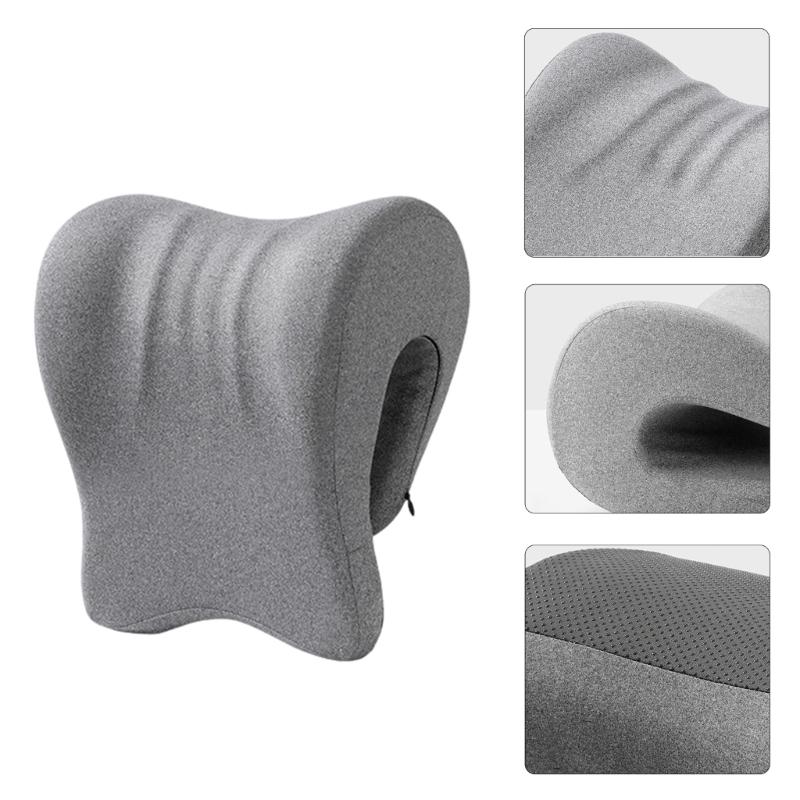 Headrest Attachment for Computer Chair Ergonomic Memory Foam Office Chair Neck Support Pillow with Cover for Napping