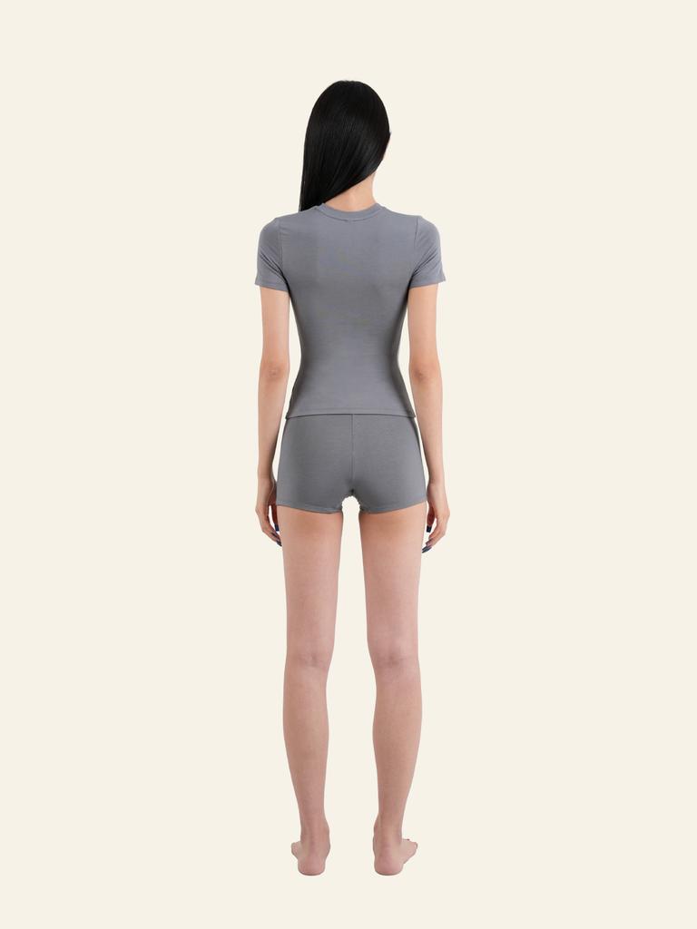Deoineoseu Tight Basic T-Shirt (Gray)
