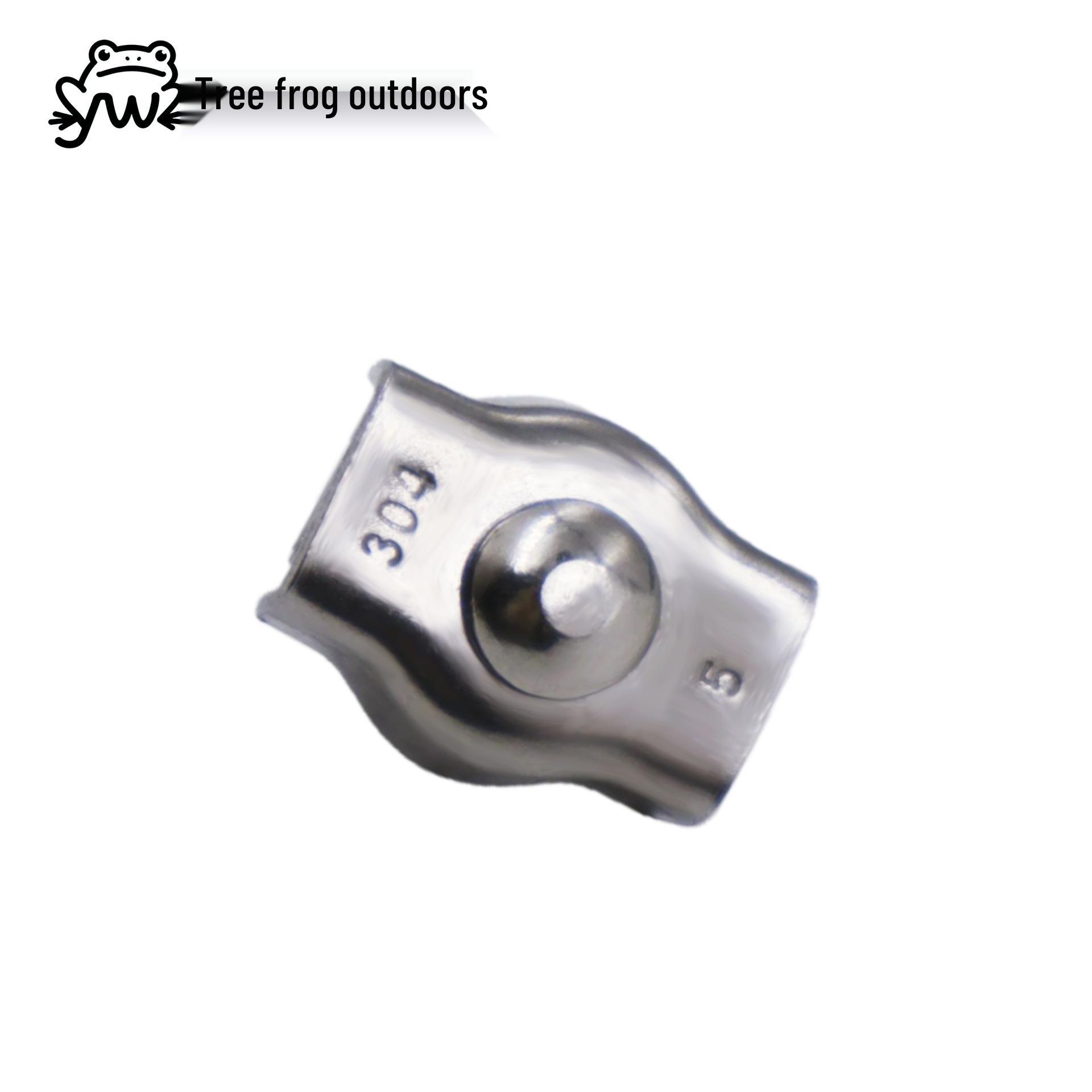 

304 Stainless Steel Wire Rope Clip - Decorative Brake Cable Clamp 2mm Wire Rope Clip - Stainless Steel 304