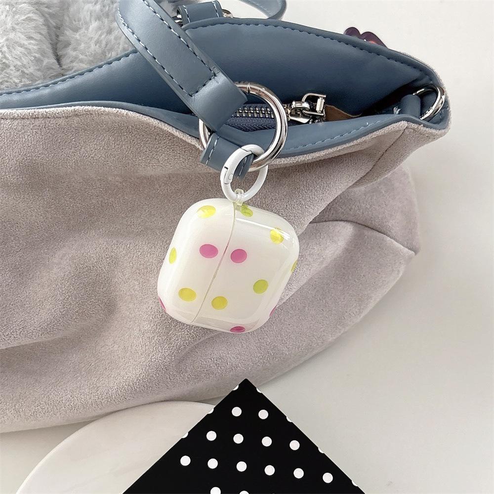 Small fresh and transparent color polka dot earphone cover for Apple AirPods 1 /1 generation simple niche shell PRO1/PRO1