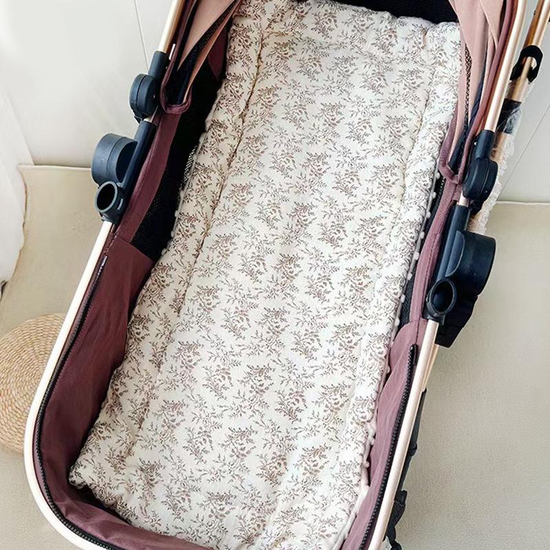 Soft Comfortable Baby Stroller Pad Newborn Thick Bean Fleece Cotton Cushion Wholesale Ready Stock