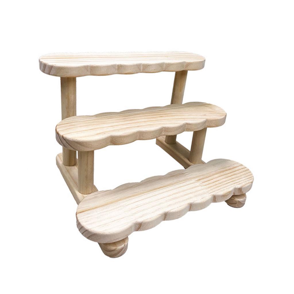 Premium Wood Figurine Display Shelf Stylish Wood Display Unit Presentation Organizers For Enhancing Home Aesthetics