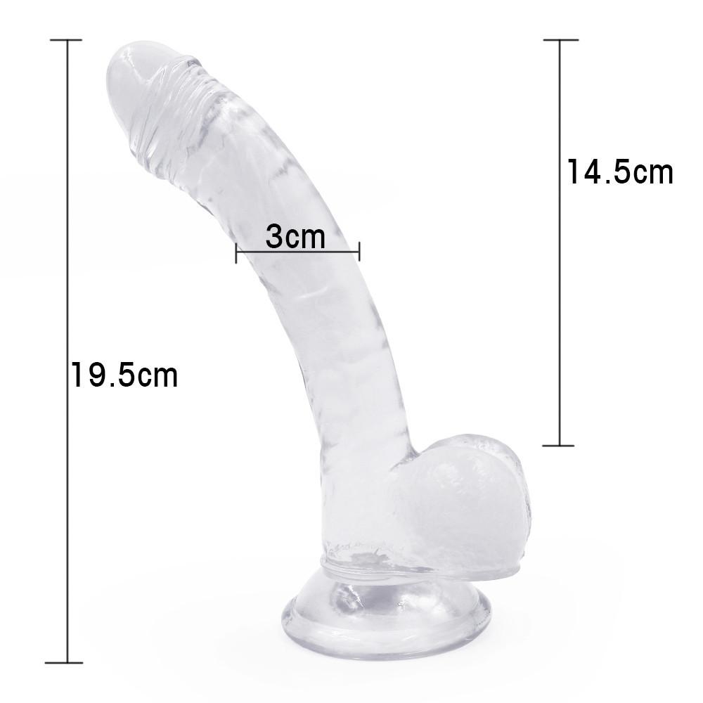 Realistické měkké dildo MoDi sexuální hračky pro ženy s tlustým žaludkem s výkonnou přísavkou Stiff Cock