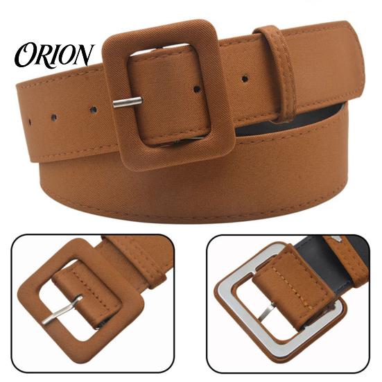 Waist Decor Fabric Covered Cincher with Square Buckle, Belt for Formal Coat Accessory Women, Adjustable Perforated Decorative Windbreakers Coats