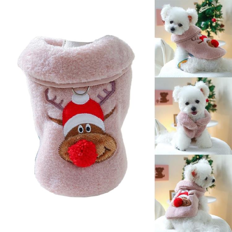 Small Dogs Vest Sweater Christmas Cat Costume Medium Dogs Party Photo Clothing