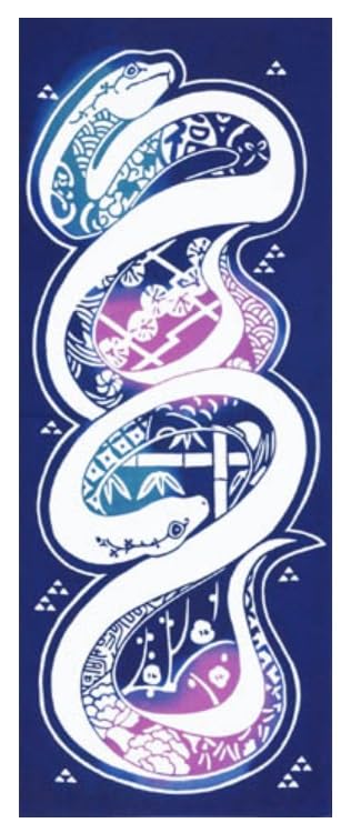 Todaya Shoten Tenugui Hand Otsumi 1004 Niwa-zome (Japanese Towel)