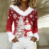 Long Sleeve Shirts For Women Cute Tops Christmas Prints Tees Blouses Casual Plus Size Basic Tops Pullover