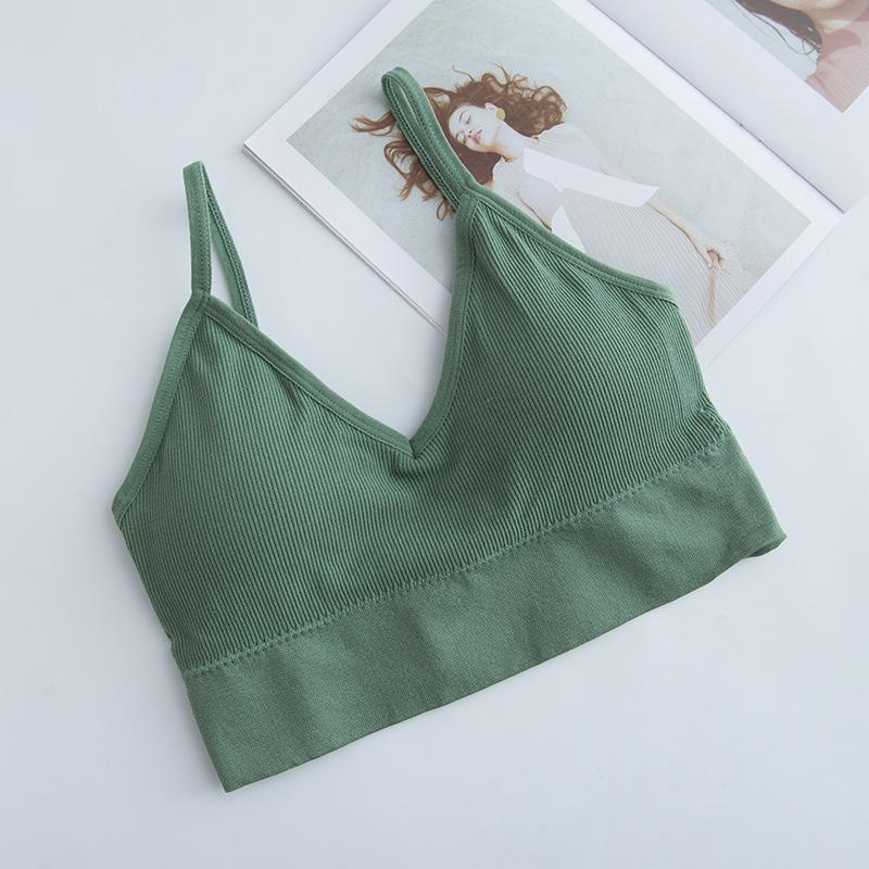 Women Tank Crop Top Seamless Underwear Female Crop Tops Sexy Lingerie Intimates Removable Camisole
