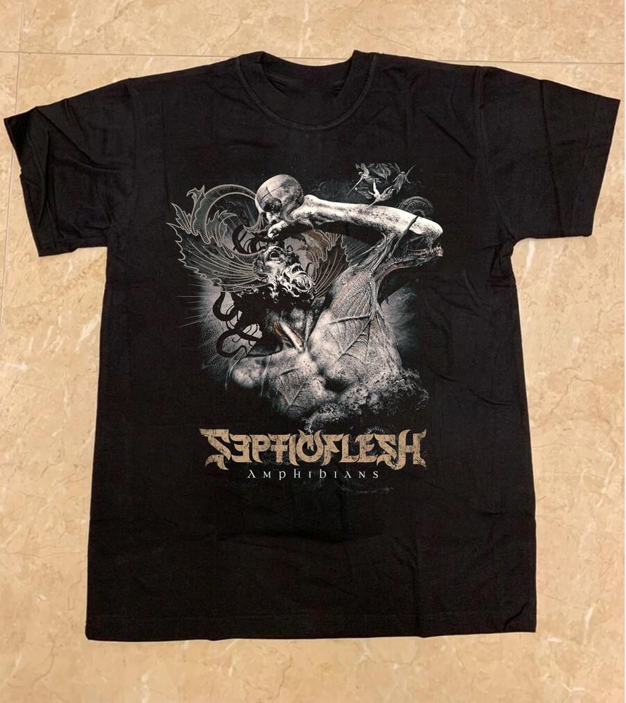 

Amphibians Septicflesh Black Cotton Shirt Full size S5XL T494 Unisex T-Shirt M