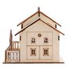 Miniature Villa Money Coin Storage Box Money Bank House Model Home Decor(Triangular Gate)