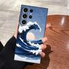Case for Samsung Galaxy S26 Ultra S23 S25 Plus S20 Ultra S24 S21 FE S10 S9 Note 20 8 9 10 Funda Phone Cover Cartoon Wave