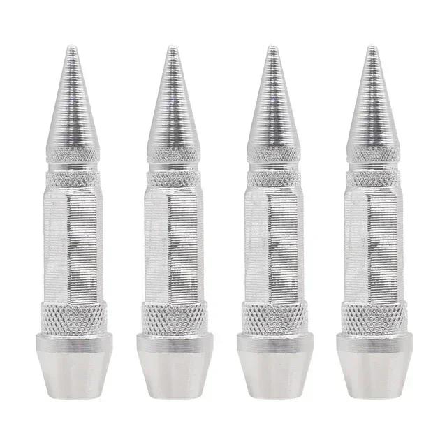 4pcs Car Tires Rim Valve Aluminum Car Wheel Tire Valve Caps Colorful Spiked Lug Nuts Wheel Air Valve Cover Automobile Parts Stem Caps1