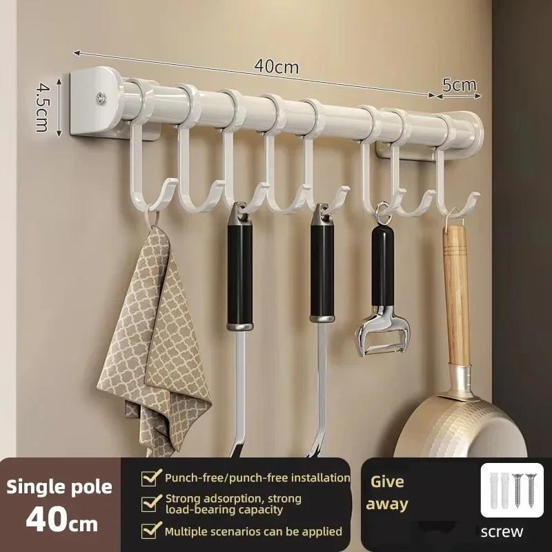 Estante Montado en Pared Estante de Almacenamiento para Especias Accesorios de Cocina Estante Soporte para Cuchillos de Cocina Colgador Estante Organizador de Estantes
