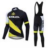Fleece Cycling Jersey Set Mountain Road Bikes Winter Warm Long Sleeve Unisex Breathable
