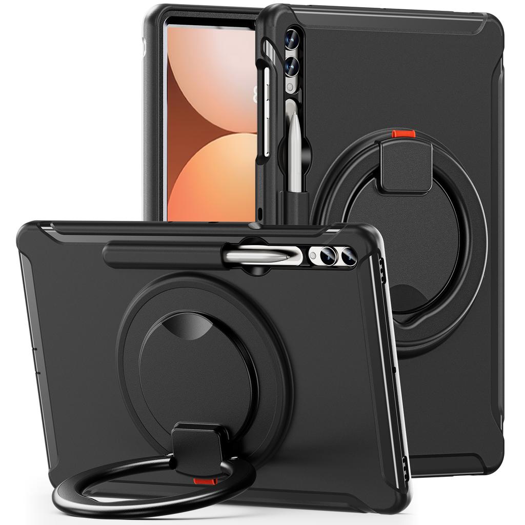 For Samsung Tab Case S9 S8 S7 Plus S10 FE S6 A9 A8 S7fe A7 Lite Handle Kickstand Shockproof Stand Hard Tablet Cases Cover Funda
