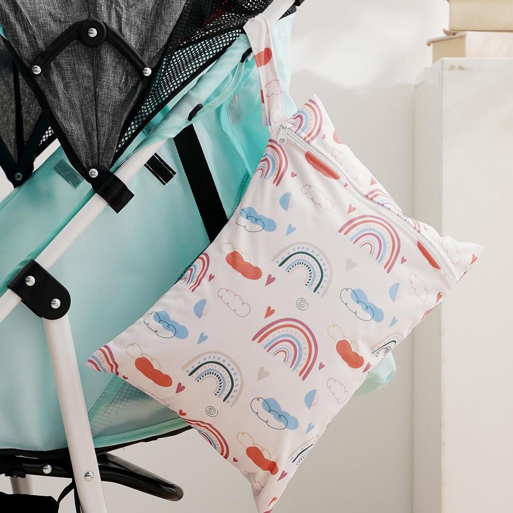 Ocean Style Sea Turtle Print Waterproof Travel Bag: Multi-functional Storage for Clothes, Diapers, and Swimming Essentials