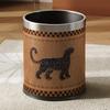 Vintage Waste Bins Metal Trash Can Luxury Living Room Wastebasket Large Capacity Separate Trashs Things for Home and Kitchen