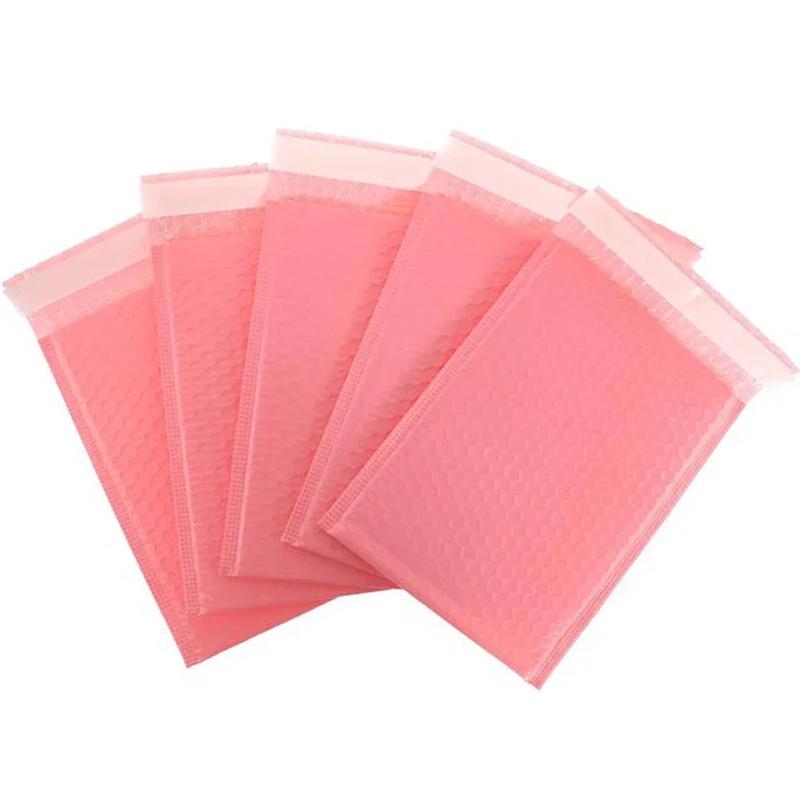 100 Adet Pembe Balonlu Posta Torbası Kendinden Yapışkanlı Dolgulu Zarflar Kitap Dergi Hediye Çantaları Kendinden Yapışkanlı Posta Torbası