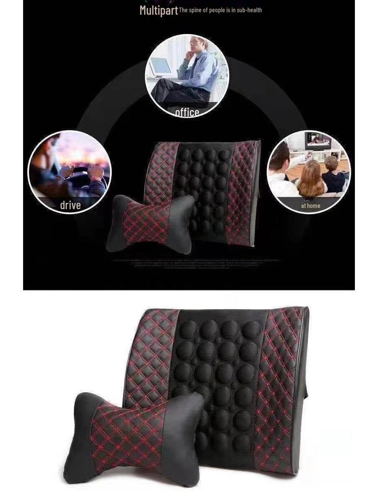 Cuscino di Supporto Lombare Elettrico per Auto e Casa con Funzione Massaggio