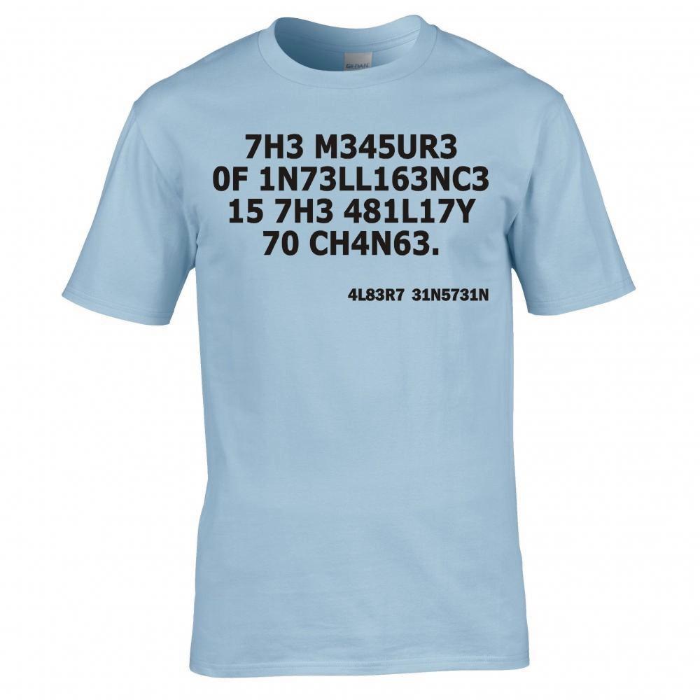 Albert Einstein Intelligence Quote T Shirt 2XL
