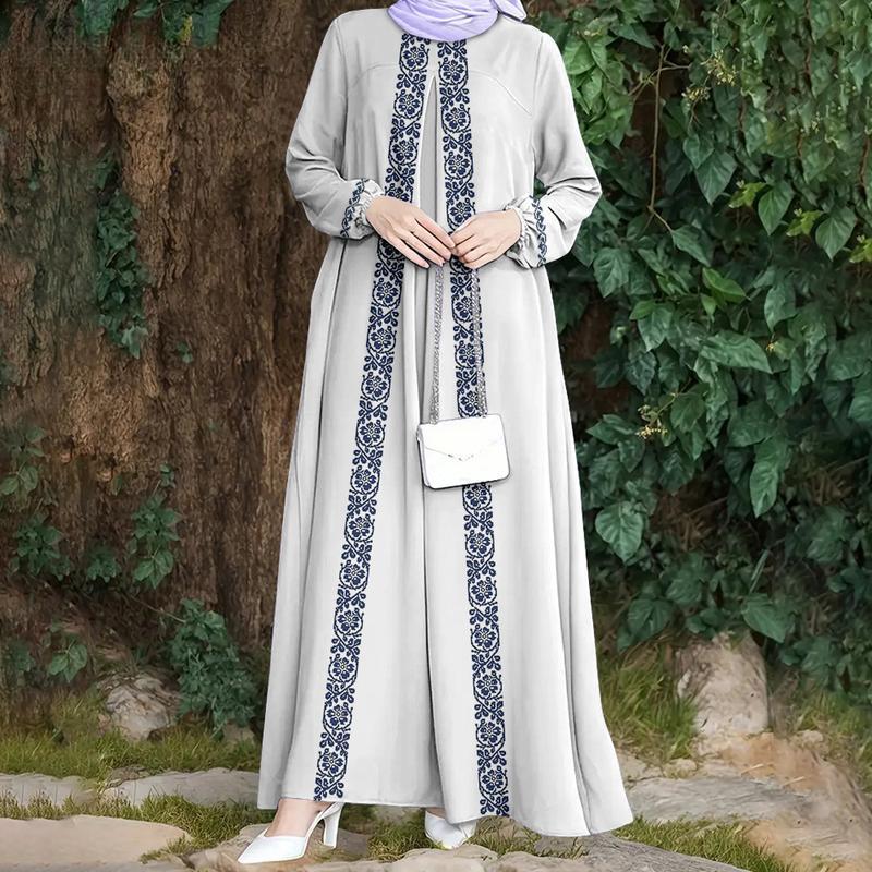 

Мусульманская женская одежда имеет простой и элегантный стиль и модный дизайн, подходит для повседневной жизни и подходит для ношения женщинами. 5XL зелёный