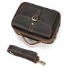 Men'S Shoulder Bag Retro Mad Horse Leather Small Men'S Bag Trendy Genuine Leather Mail Carrier Square Bag Handbag