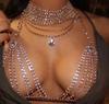 Sex03 Hot Sale Rhinestone Women's Bra Body Chain Gold Crystal Bikini Chains New Trendy Sexy Jewelry for Women Ladies Girls Gift