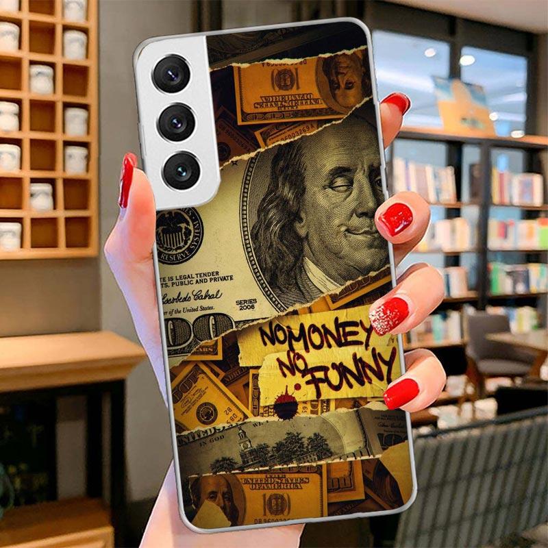Banknote Dollar Cash Money Cover Phone Case For Samsung Galaxy S26 S25 Edge S24 Ultra S23 S22 Plus S21 S20 FE Soft Fundas Shell