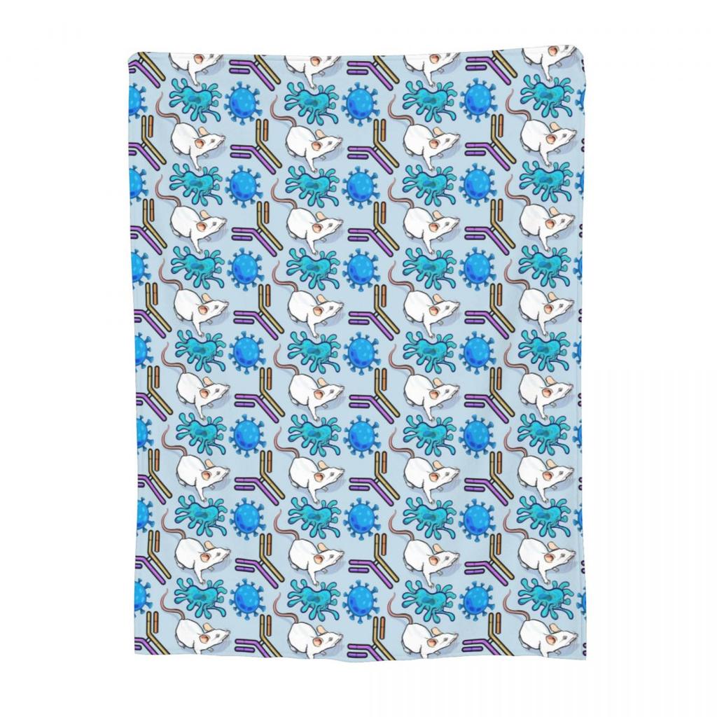 Immunology Is So Cute Version  Blanket Soft Warm Flannel Throw Blanket Bedding for Bed Living Room Picnic Travel Home Couch