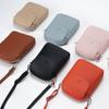 Versatile Mobile Phone Bag Solid Color Crossbody Bag Trendy Lipstick Pouch  For Men and Women