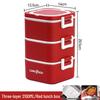 316 Stainless Steel Insulated Bento Lunch Box, Microwaveable Meal Container for Office Workers