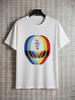 Unisex's T-shirt Alien Illustration Casual Style
