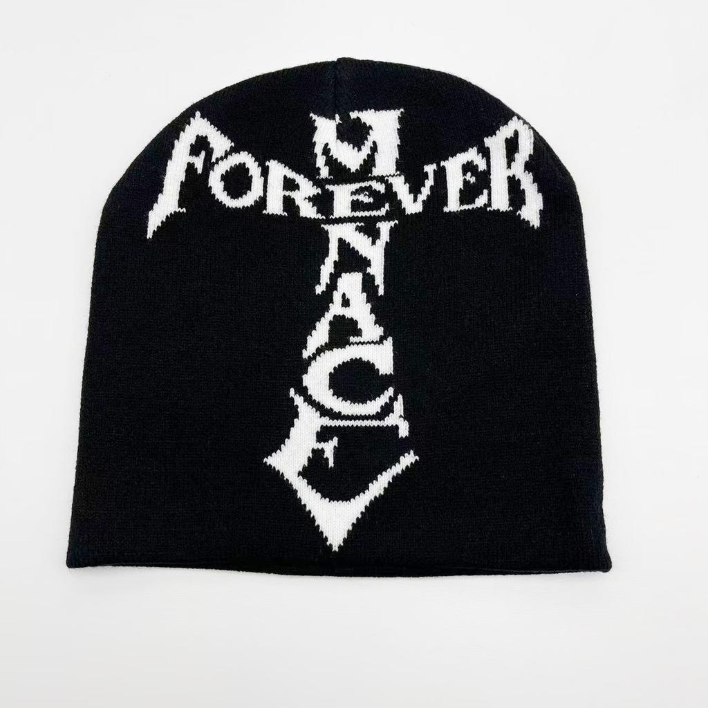 Halloween Series Jacquard Knitted Hat European and American Fashion Skull Portrait Beanie Pullover