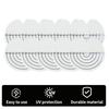 10pcs Heat Shield Guards with Graduations Round Single-hole Shield Fusion Glue Protector Templates for Hair Extensions