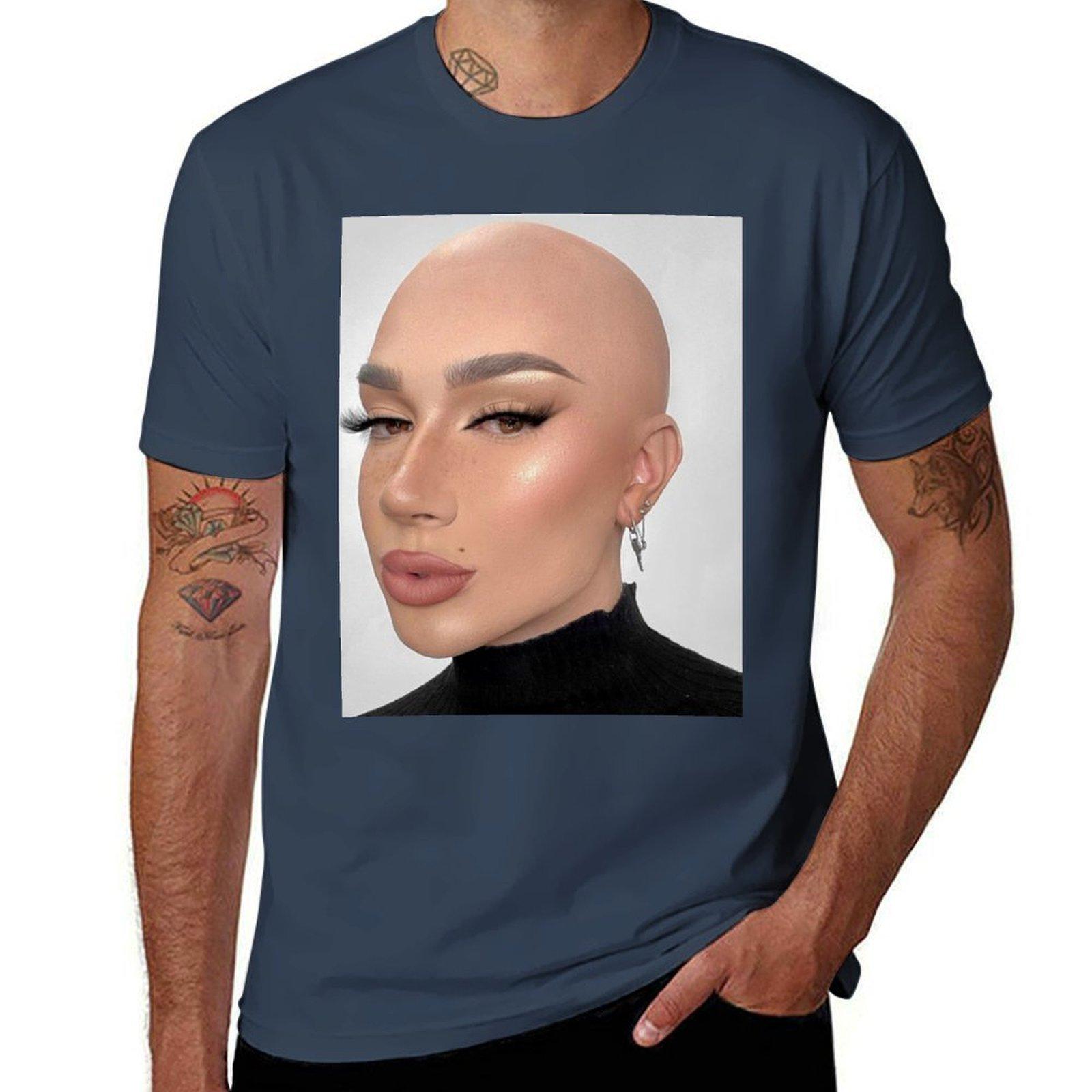 James Charles Bald TShirt Holiday Lightweight TShirt S