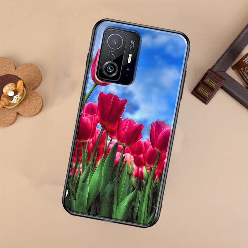 Tulips Flower Case For Xiaomi POCO X7 X6 X5 X3 Pro F3 F5 F6 M6 Pro 13 14 Ultra 11T 12T 13T 14T Pro Cover