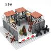 WK2 Militärbasis Soldaten Armee Figuren Waffenzubehör Baustein Waffen Stacheldraht Sandsäcke PUBG Sence Serie MOC Bausteine Ziegelsteine