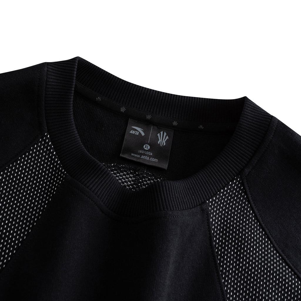 Anta Autumn Kyrie Basketball Series Long Sleeve Knitted T-Shirt Unisex Tops 972611402-1