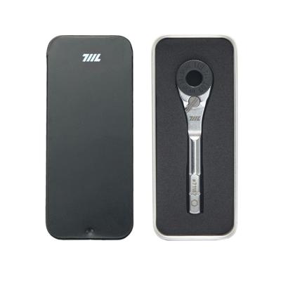 711L Hex-End EDC Ratchet Wrench - Multi-Tool Accessory with 1/4" Hex Bit Adapter - Fits 1/4" Socket Extensions