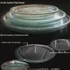 Round Acrylic Ice Trough Fruit Platter with Drain Board