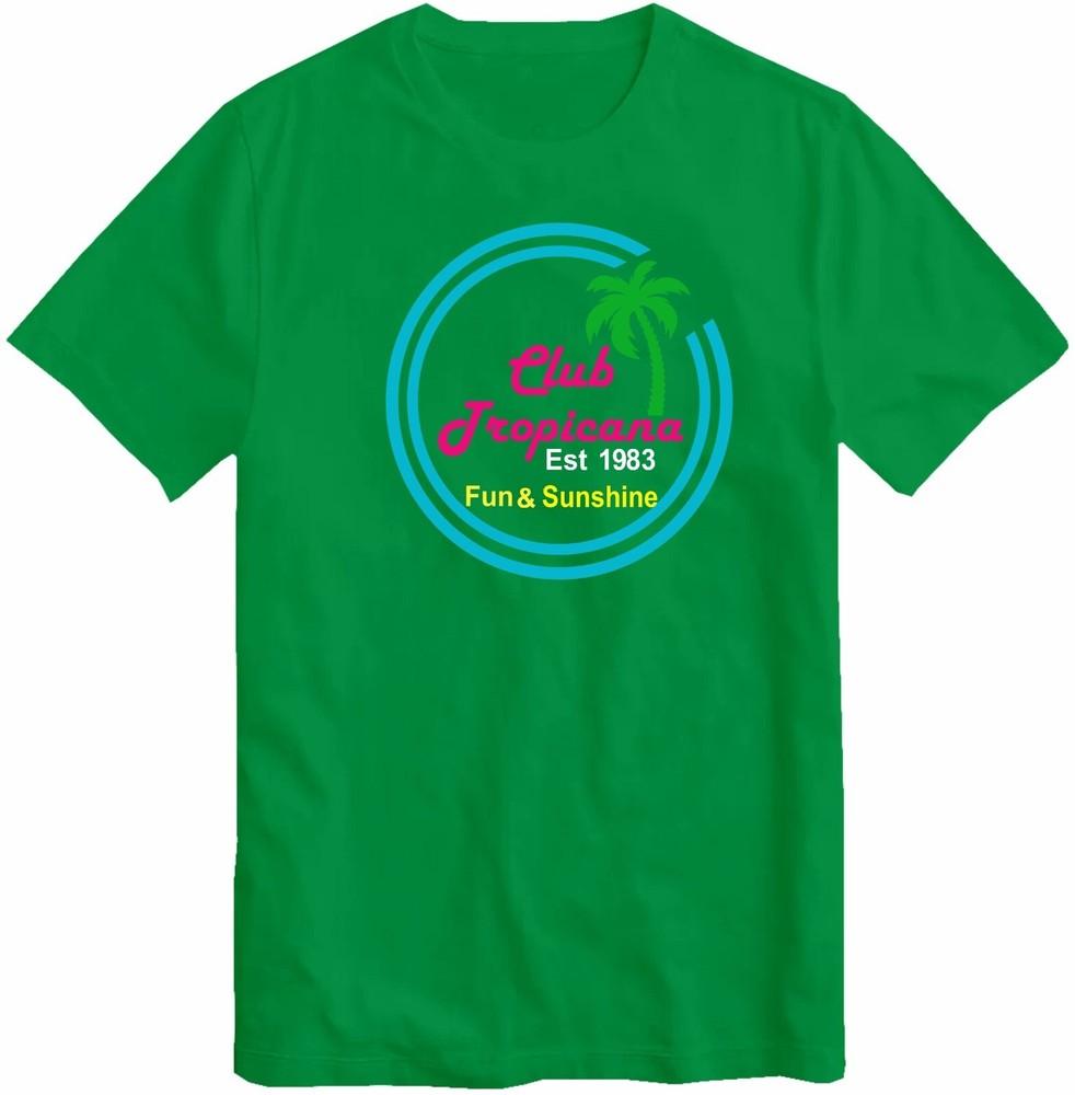 Club Tropicana Wham George Michael 80s Retro Festival Party Holiday T Shirt S