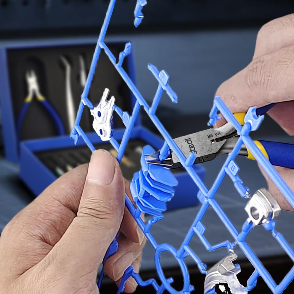 Stedi Plastikmodellbau Werkzeug Gravur Schleifen Bastelwerkzeuge für Anfänger Set Dünne Zange, Pinzette, Werkzeug, Stift,